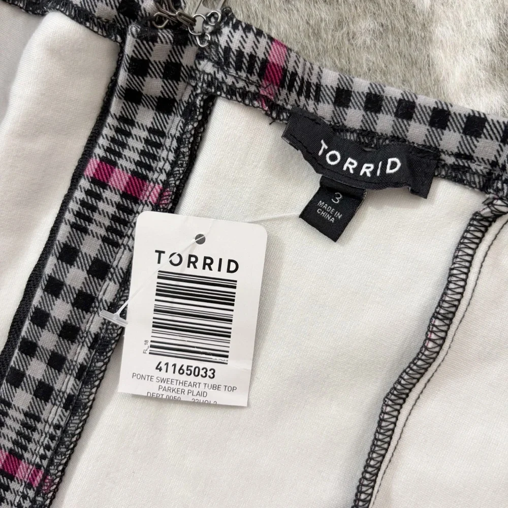 NWT Torrid Ponte Sweatheart Tube Top - Picture 5 of 10